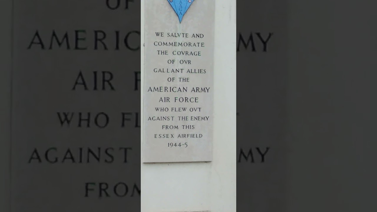 Boreham Airfield Memorial USA Army Air Force Squadron Crew 1944-45