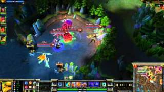 League of Legends - Blitzcrank stealing Baron/Nashor with grab