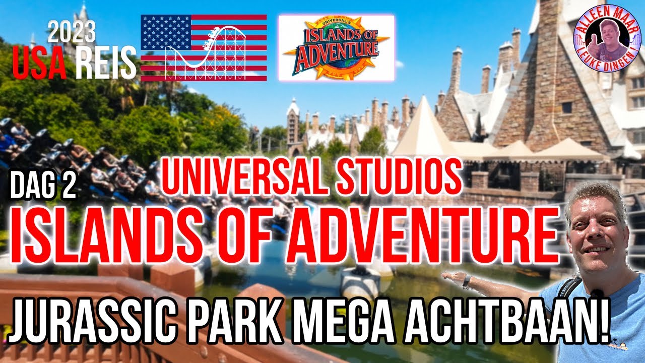 Universal Studios Islands of adventure Dag 2 USA Trip - Jurassic park MEGA achtbaan! VLOG/REVIEW