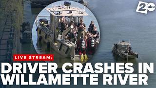 Rescue Crews Offer Search Update After Car Crashes Into Willamette River In Downtown Portland