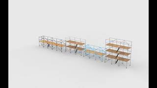 modular scaffolding set 360 animation