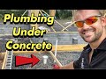 How To Rough In Plumbing Under A Concrete Slab And Hydrostatic Pressure Test With Water