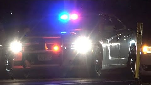 CHP Dodge Chargers Responding Code 3 to a Vehicle Vs. Ped