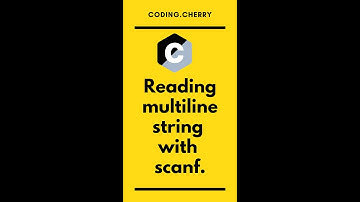 How to Read Multiline string input with  scanf()  #shorts