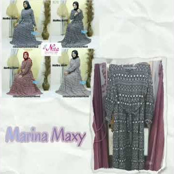 Review Gamis Marina Maxy || by. Nita Collection