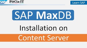 SAP MaxDB Installation on Content Server & Cache Server| Part 4 @PitCiaIT
