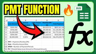 How to Calculate EMI in Excel Using PMT Function