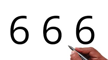 How to draw beautiful drawing from number 666 | Cat drawing | Animal drawing