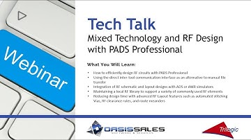 Mixed Technology RF Design PADS Professional