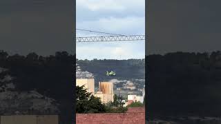 DESCENSO DEL HELICÓPTERO DE SACYL EN PALENCIA🏥🏥🏥🏥