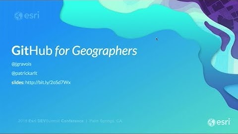 GitHub for Geographers