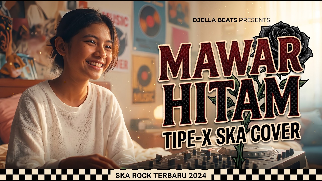 🌹 Tipe-X - Mawar Hitam (Cover Lirik) | Lagu Ska Indonesia Nostalgia yang Bikin Kangen