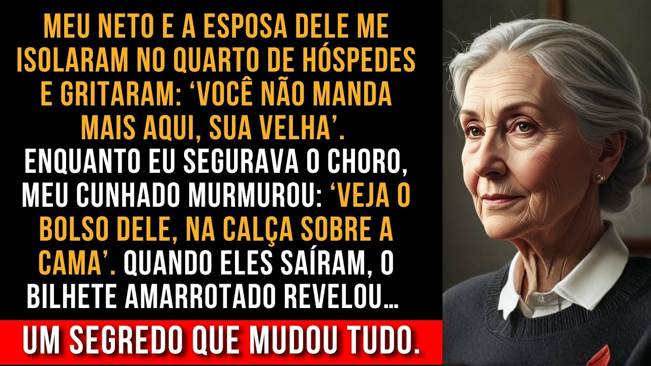 Meu neto e a esposa me destrataram terrivelmente... Foi um segredo que acabou me devolvendo a paz