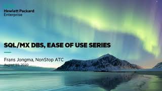 NonStop SQL/MX DBS Introduction