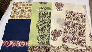 செம சூப்பரான Vasundhara Cotton Sarees/Cotton Sarees & Kalamkari Blouse#trendingvideo #onlineshopping