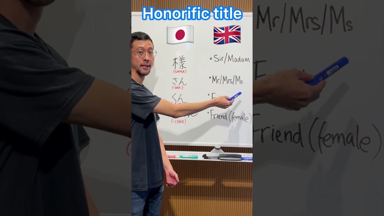 Honorific title in Japanese!! 