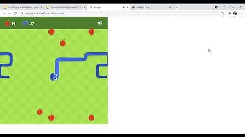 google snake speedrun (19.66) (borderless standard, 5 apples, standard boarder, get 25 apples)