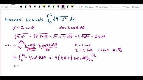 Trigonometric Substitution   definite integral with trig sub
