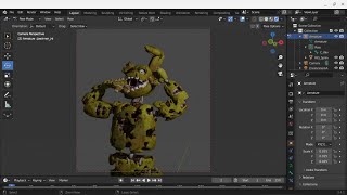 speed rendering springtrap ---- FNAF blender render