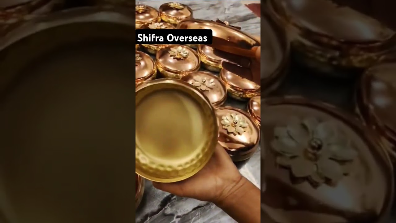 Gifts box hamper Copper round Dry Fruits Box 