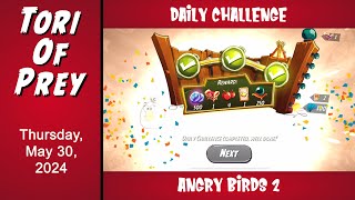 How to Beat Angry Birds 2 Daily Challenge! May 30 - Matilda Mayhem!  Complete!  Bonus Card!