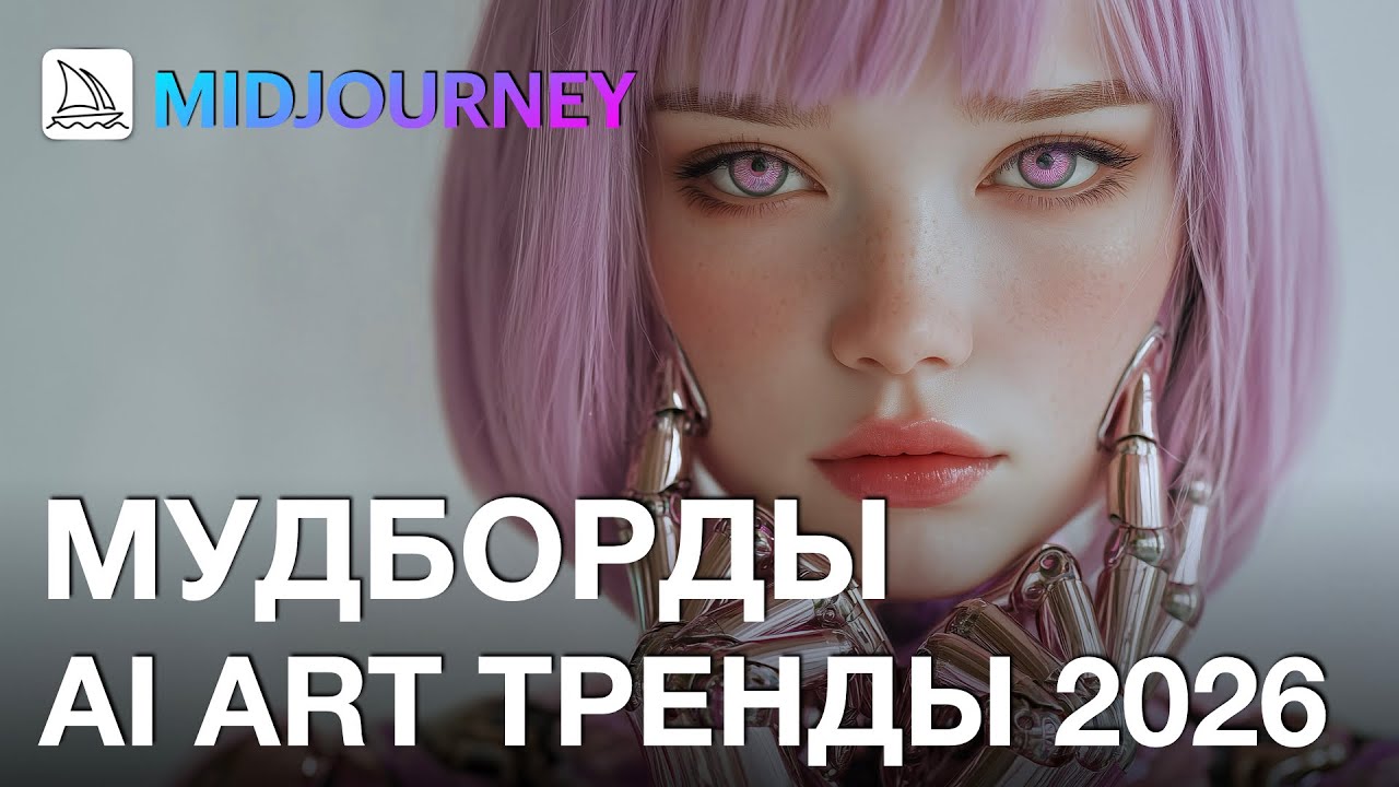 Midjourney V7: Собираем стили в Мудборды | Актуальные AI Art Тренды 2026