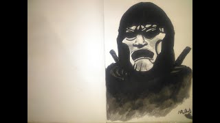 How to draw a evil face