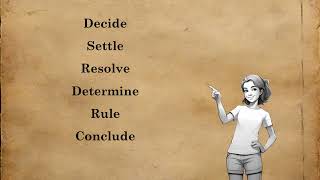 The Story of Decide: Exploring decide Synonyms in English | Vocabulary Tales