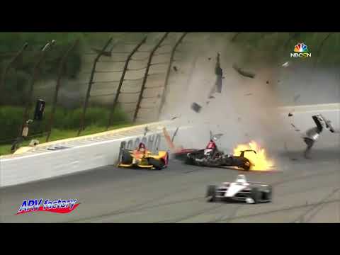 Robert Wickens Big Crash 2018 ABC Supply 500