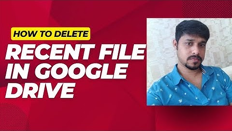 How to delete recent file in Google Drive | Delete recent files Google Drive