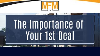 #MultifamilyMasters LIVE.... February 2020 where we talk about the importance of your 1st deal.