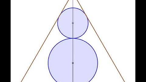 Two circles in an equilateral triangle