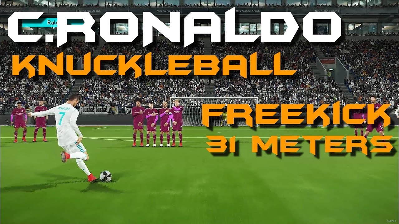 C Ronaldo Knuckleball Freekick 31m PES 2018 YouTube C Ronaldo Knuckleball Freekick 31m PES 2018 YouTube