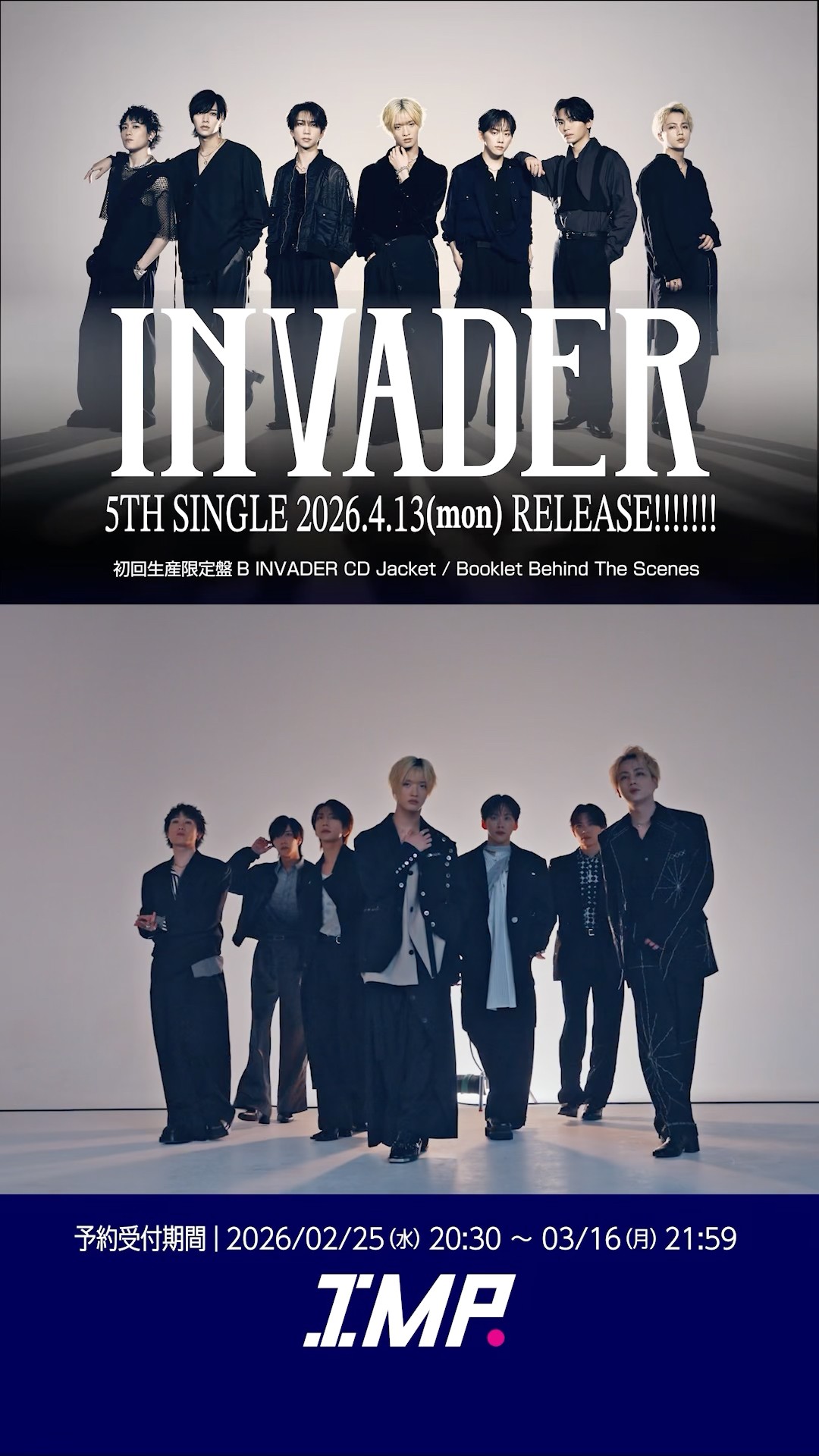 IMP. 5th Single｢INVADER｣ INVADER CD Jacket / Booklet Behind The