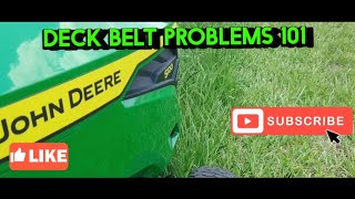 Deck belt issues 101. Common reasons why deck belts fail.