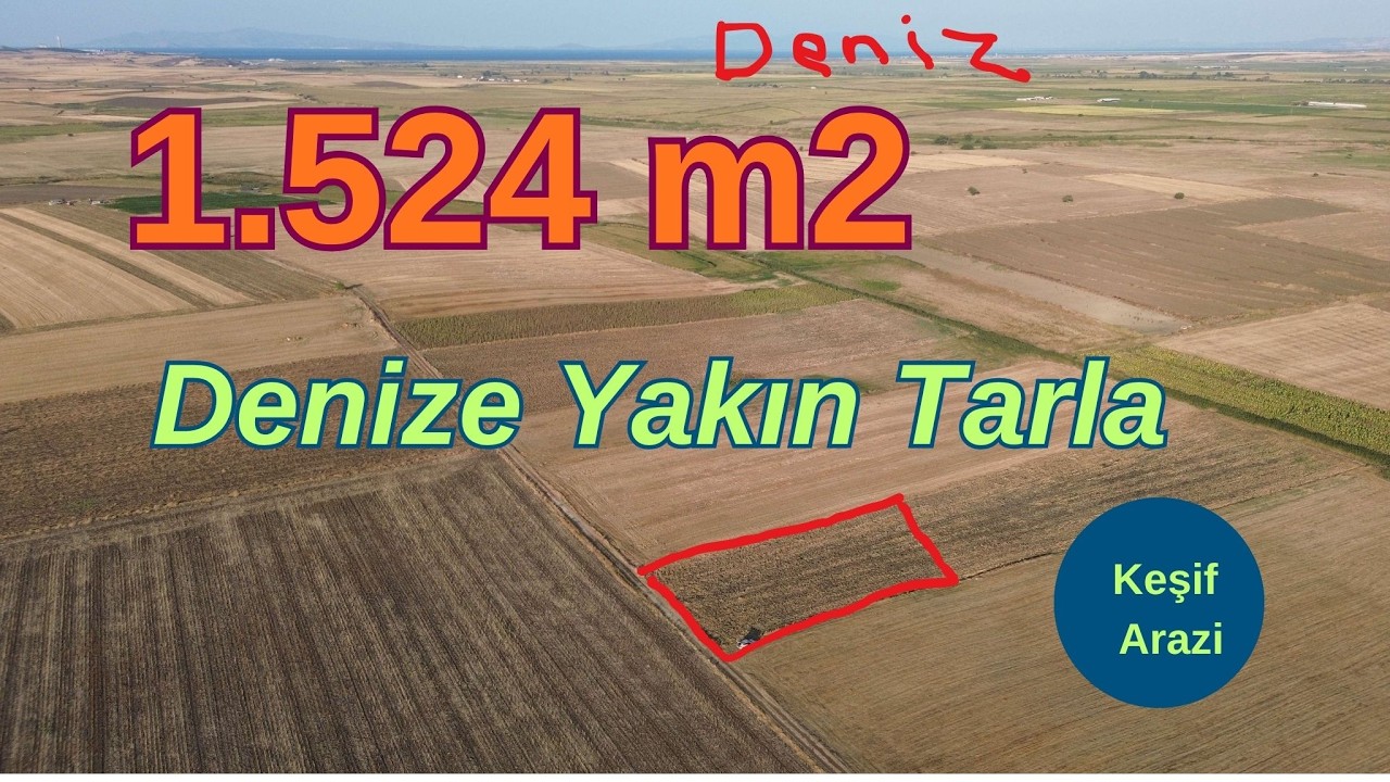 1.524 m2 satılık    tarla, Çanakkale Biga  Yeniçiftlik beldesi 318/10.  500.000 TL