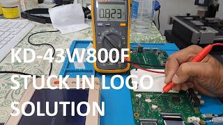 Sony KDL-43W800F Stuck on Logo Repair | EMMC IC Change &amp; Processor Reflow