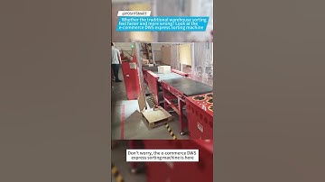 Whether the traditional sorting feel faster and more wrong?Look at DWS express sorting machine