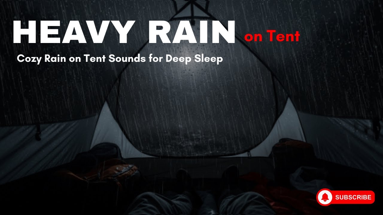 Rain in Tent 🏕️ Escape into the Storm for Deepest Relaxation