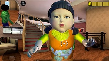 Scary Teacher 3D Squid Game Doll Chapter 1 2 3 4 5 6 7 8 9 10 11 12 13 14 15 Gameplay  IOS ANDROID