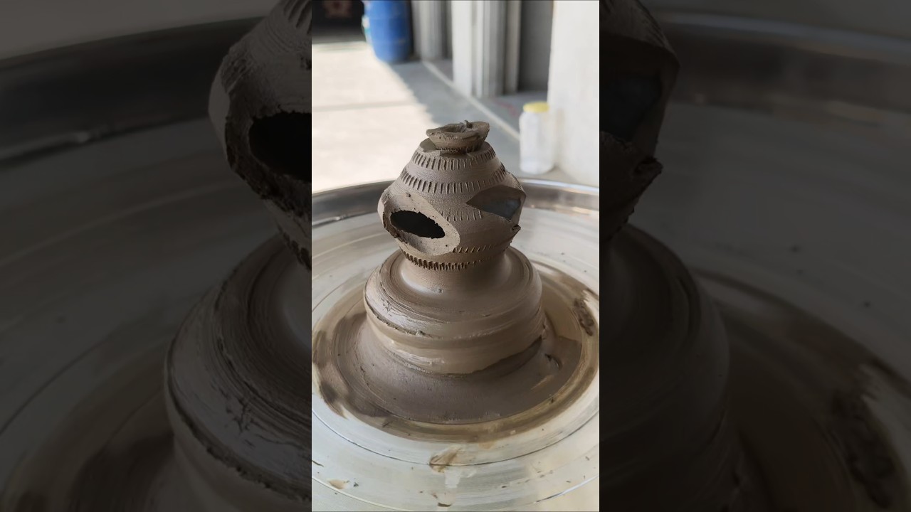 pottery with clay 🌸 