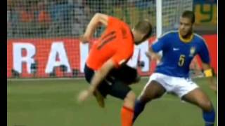 O Pisão De Felipe Melo Em Robben - Brasil 1 X 2 Holanda - Copa Do Mundo 2010