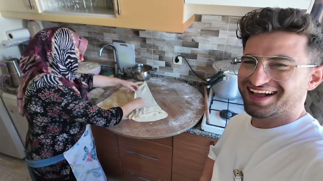 Bayramda Çörek hazırlığı Yaptık Yağlı Çörek Tahinli