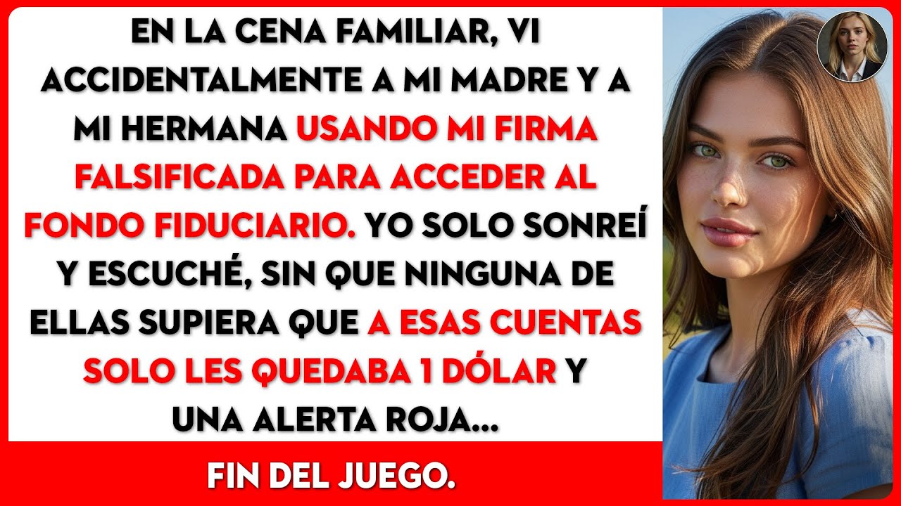 En la cena familiar, sorprendí a mi madre y hermana falsificando mi firma para…