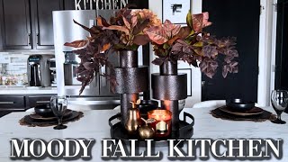 Budget LUXE FALL Kitchen | MOODY Autumn Decor Using What You Have ✨