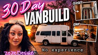 30 DAY VANBUILD | sink & closet + opening gifts! #vanlife #conversion 