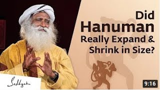 Could Hanuman Really Expand \& Shrink in Size  Sadhguru Answers