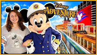 Embarking on Disney's NEWEST & BIGGEST Cruise Ship! 🚢  DISNEY ADVENTURE Day 1