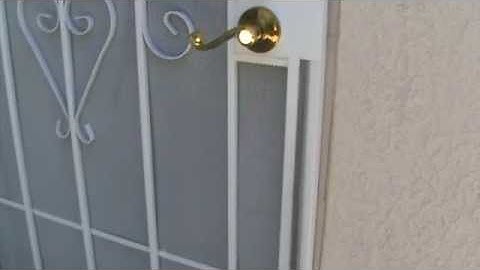 Installing weatherstripping on a security screen door?...Part 3