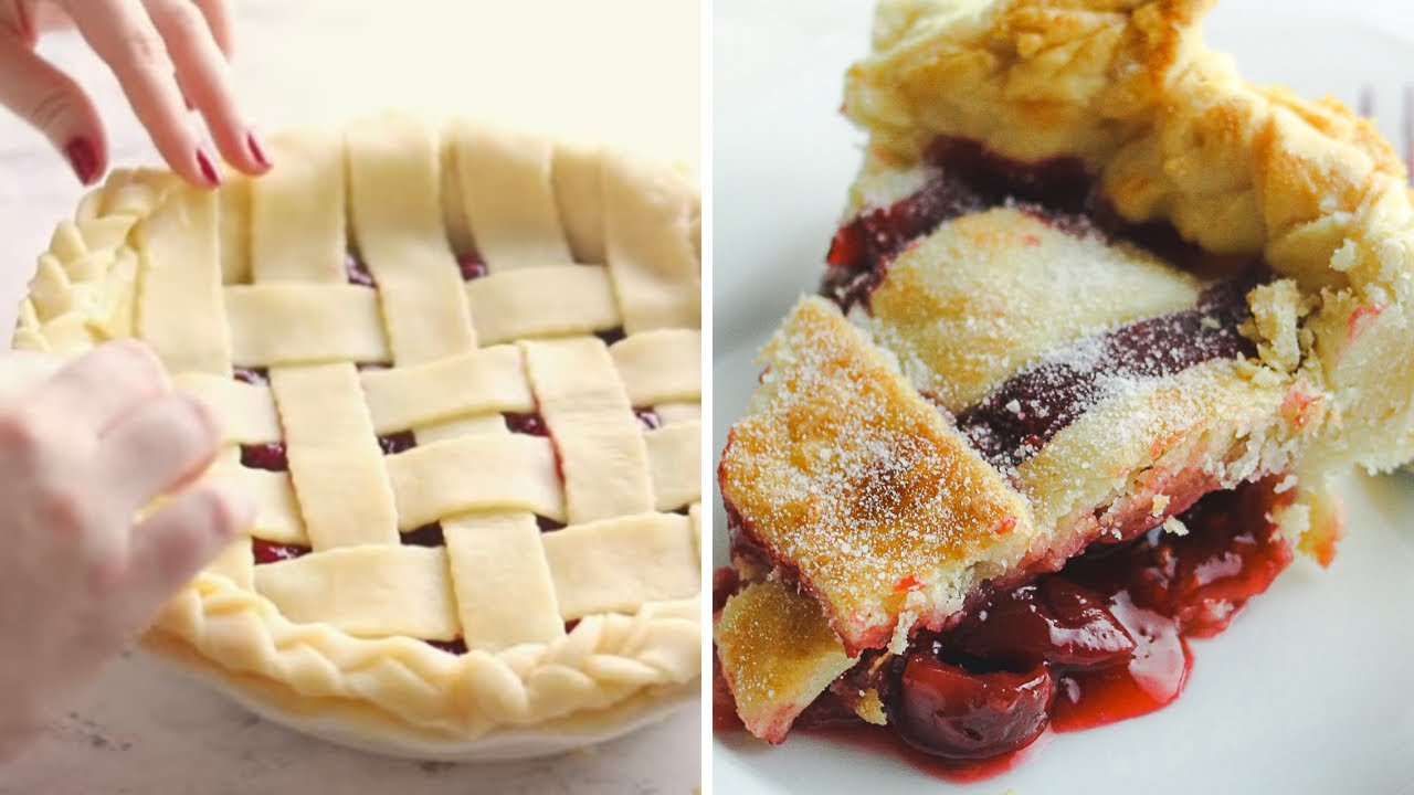 TORTA DE CEREJA E AMORA (CHERRY PIE) | COM MASSA AMANTEIGADA DELICIOSA